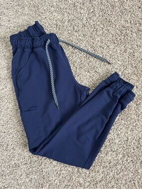 Jaanuu Scrubs Navy  Drawstring Joggers